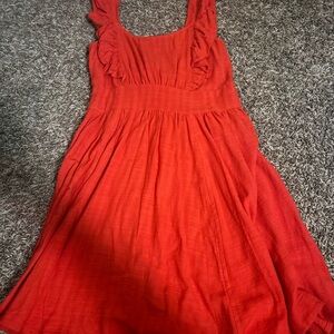 Glam Vibrant Red Dress